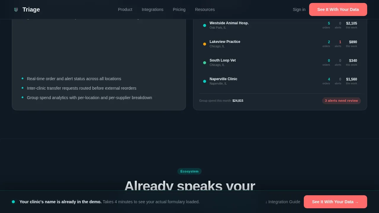 Veterinary Software Professional Website Template