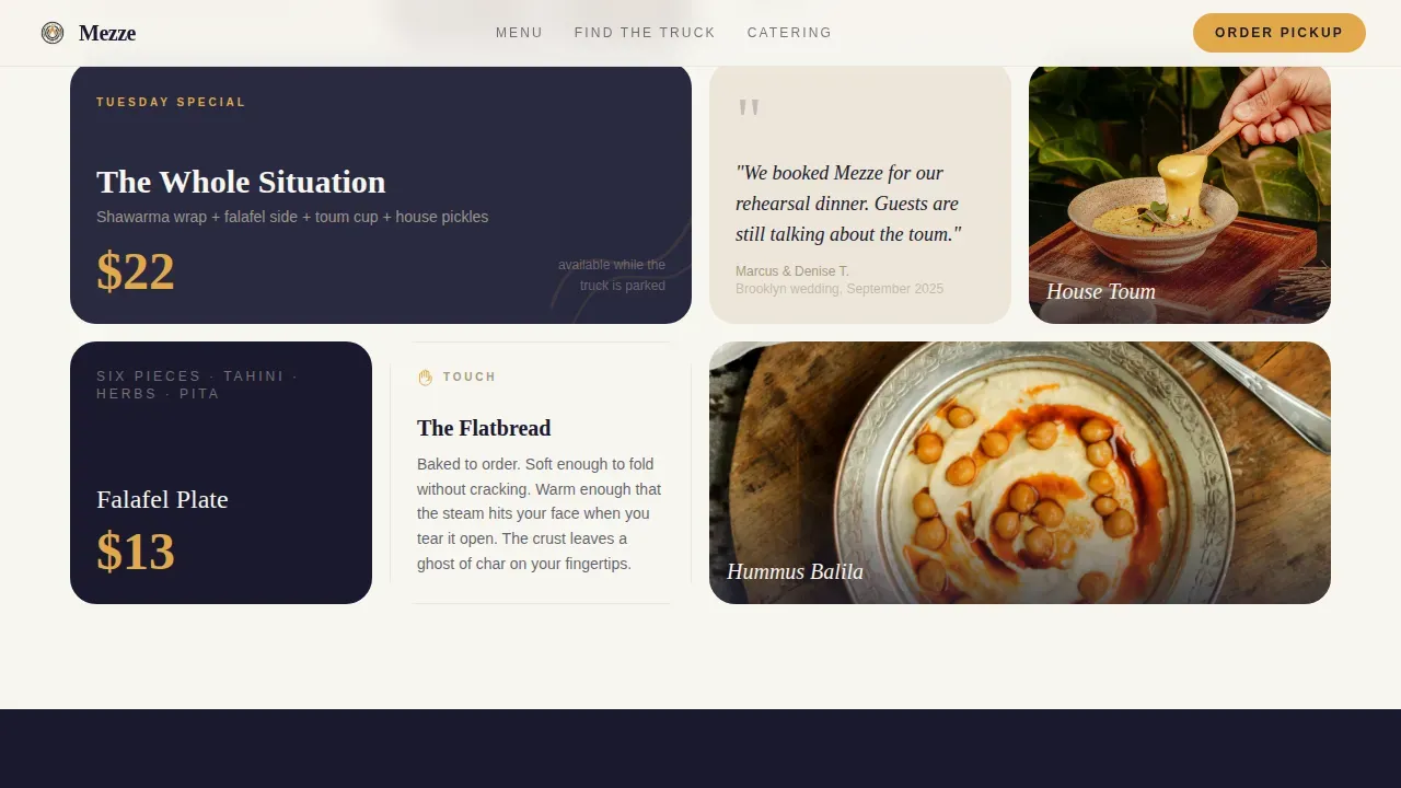 Middle Eastern Cuisine & Dining Online Booking Website Template