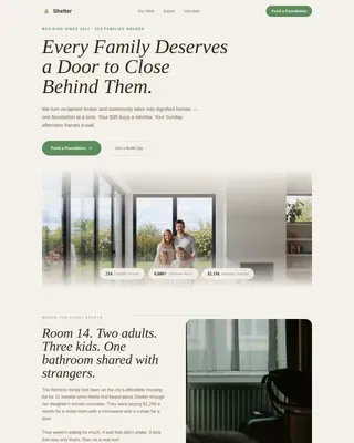 Affordable Housing Nonprofit Professional Website Template