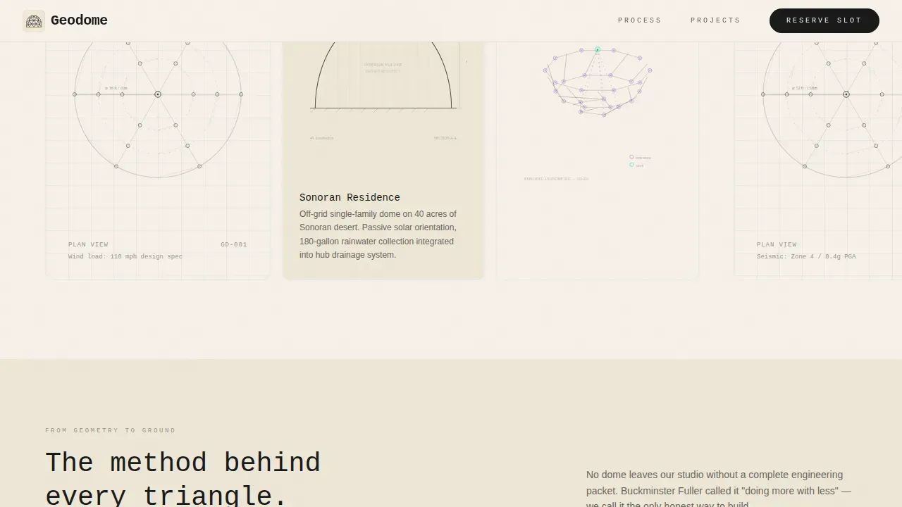 Tiny & Alternative Architecture Pre-Launch Website Template