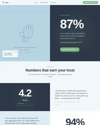 Rheumatologist Booking Website Template