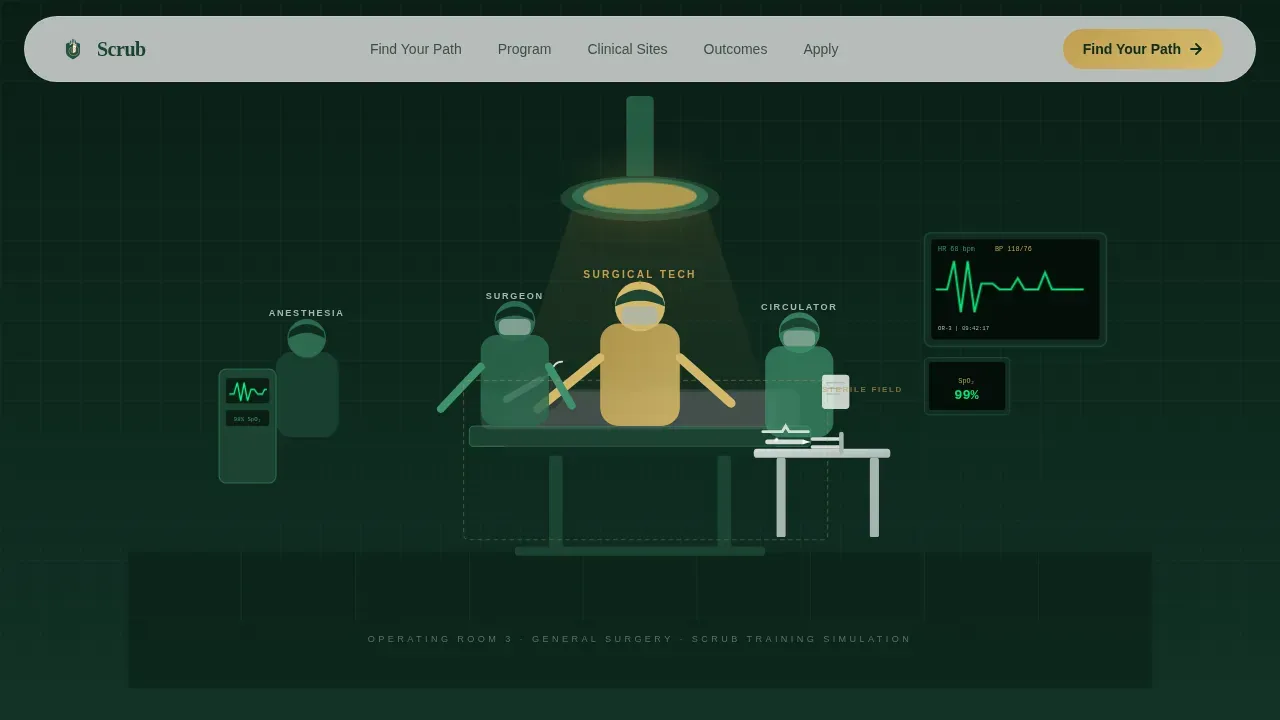 Medical & Healthcare Training Careers Website Template