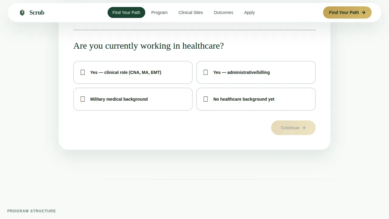 Medical & Healthcare Training Careers Website Template