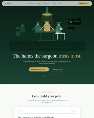Medical & Healthcare Training Careers Website Template