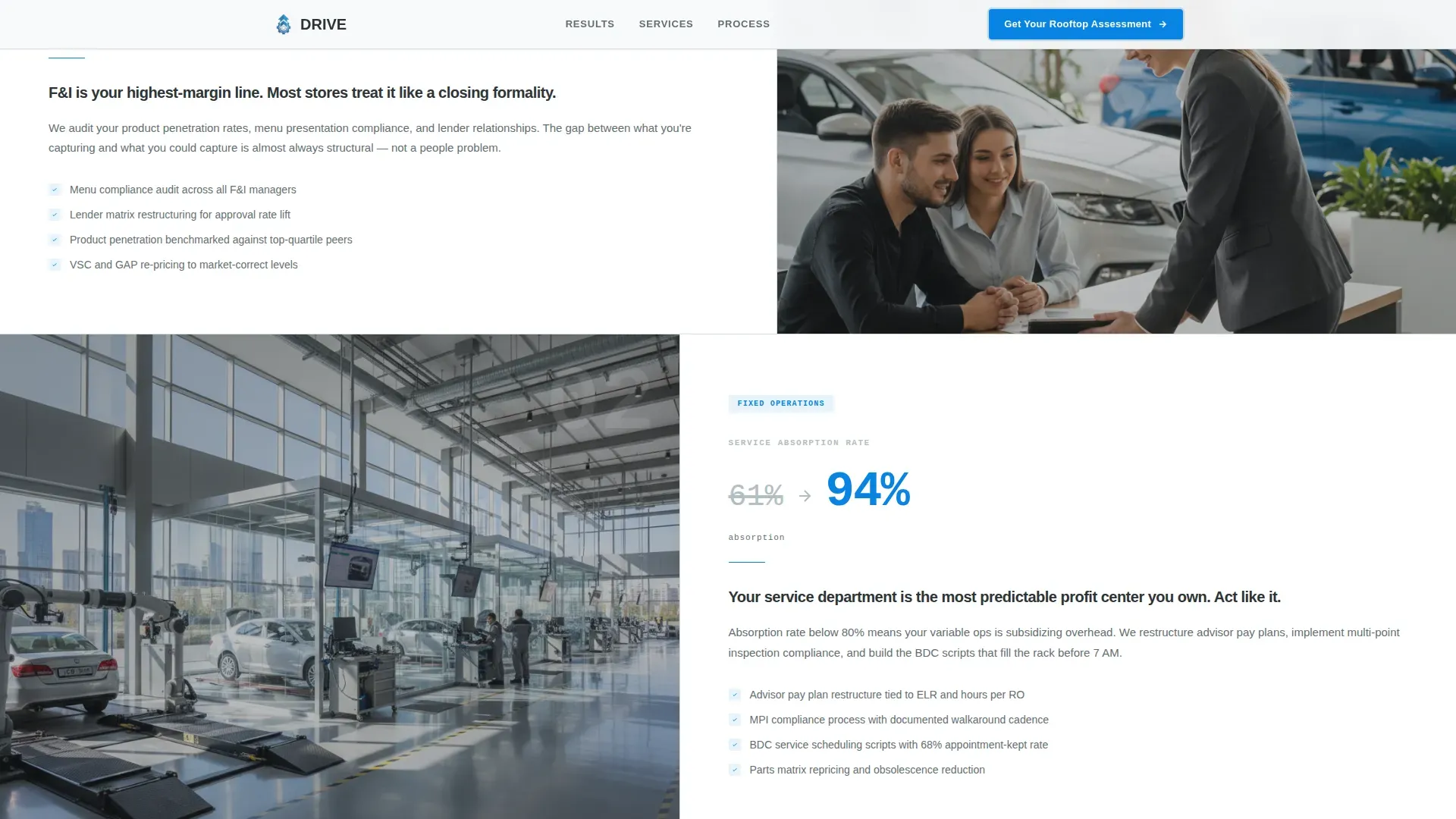 Automotive Consulting Booking Website Template