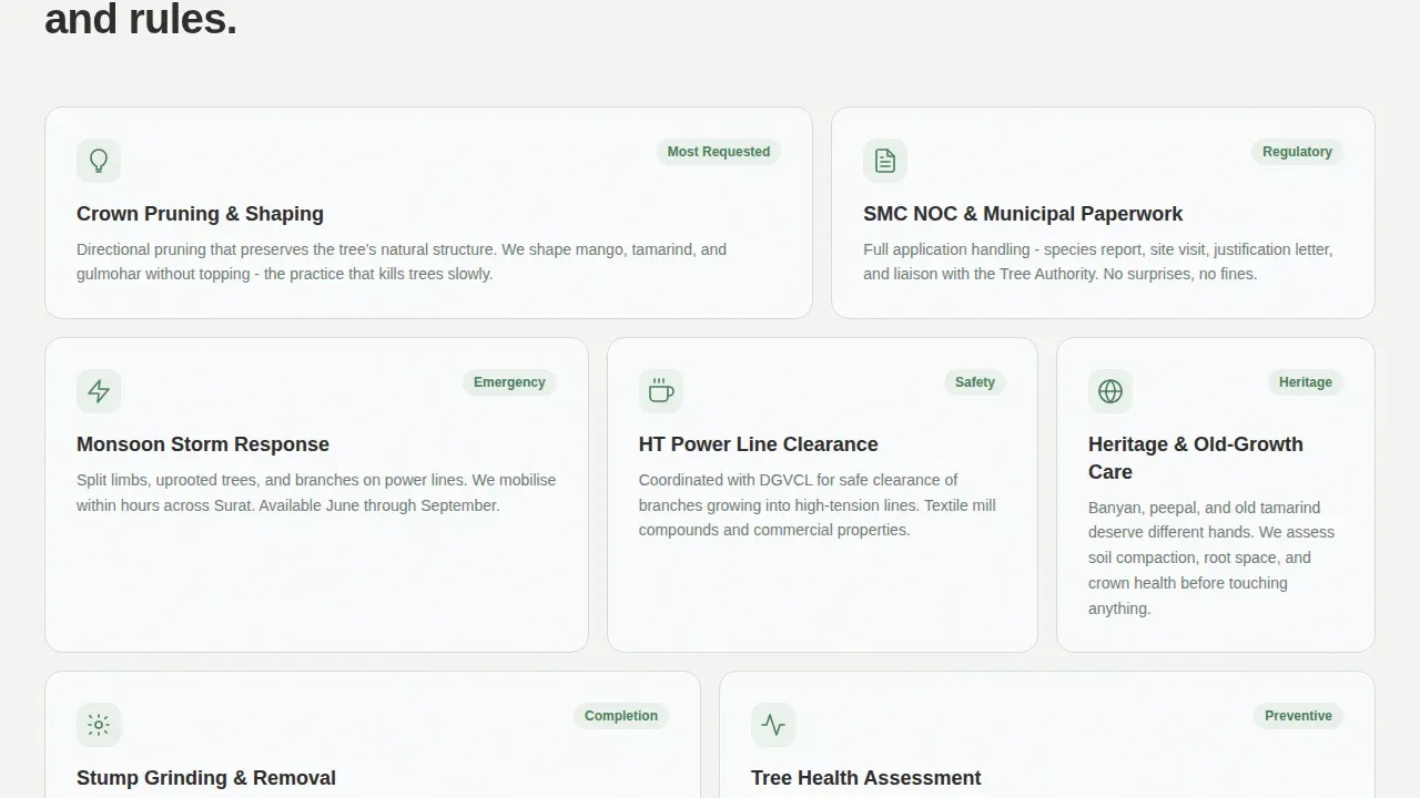 Surat Local Professional Website Template