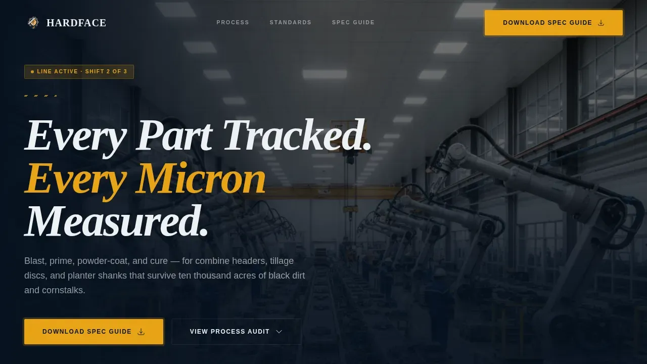 Agricultural Equipment Manufacturing Professional Website Template