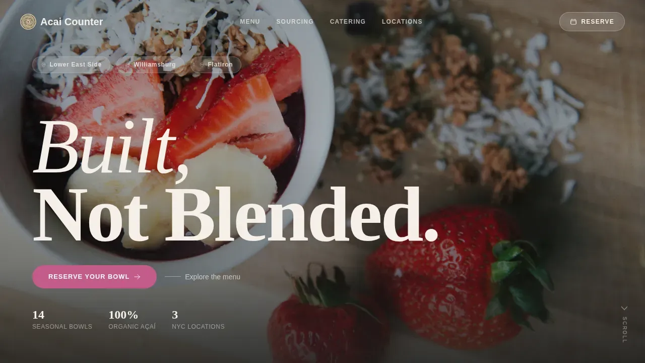Complete Regional & Specialty Restaurant Appointment Booking Website Template