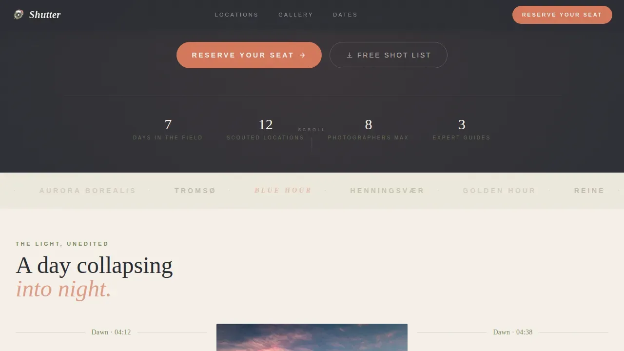 Norway Travel Booking Website Template
