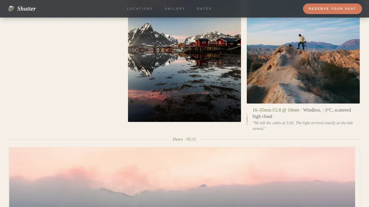 Norway Travel Booking Website Template
