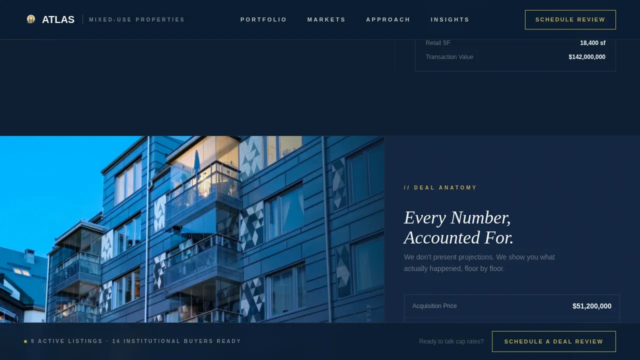 Mixed-Use Development Real Estate Booking Website Template