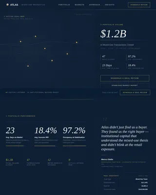 Mixed-Use Development Real Estate Booking Website Template