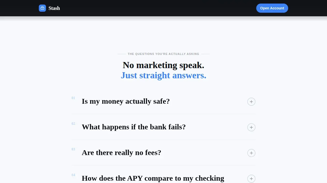 Millennial Finance Pricing Website Template