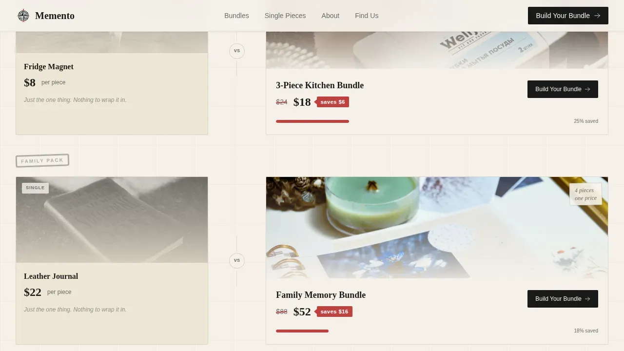 Gift & Specialty Store Comparison Website Template