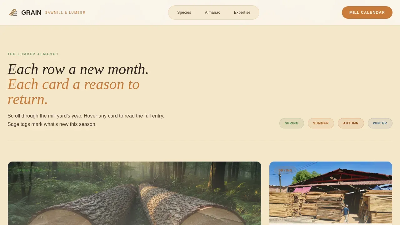 Forestry & Timber Blog Website Template
