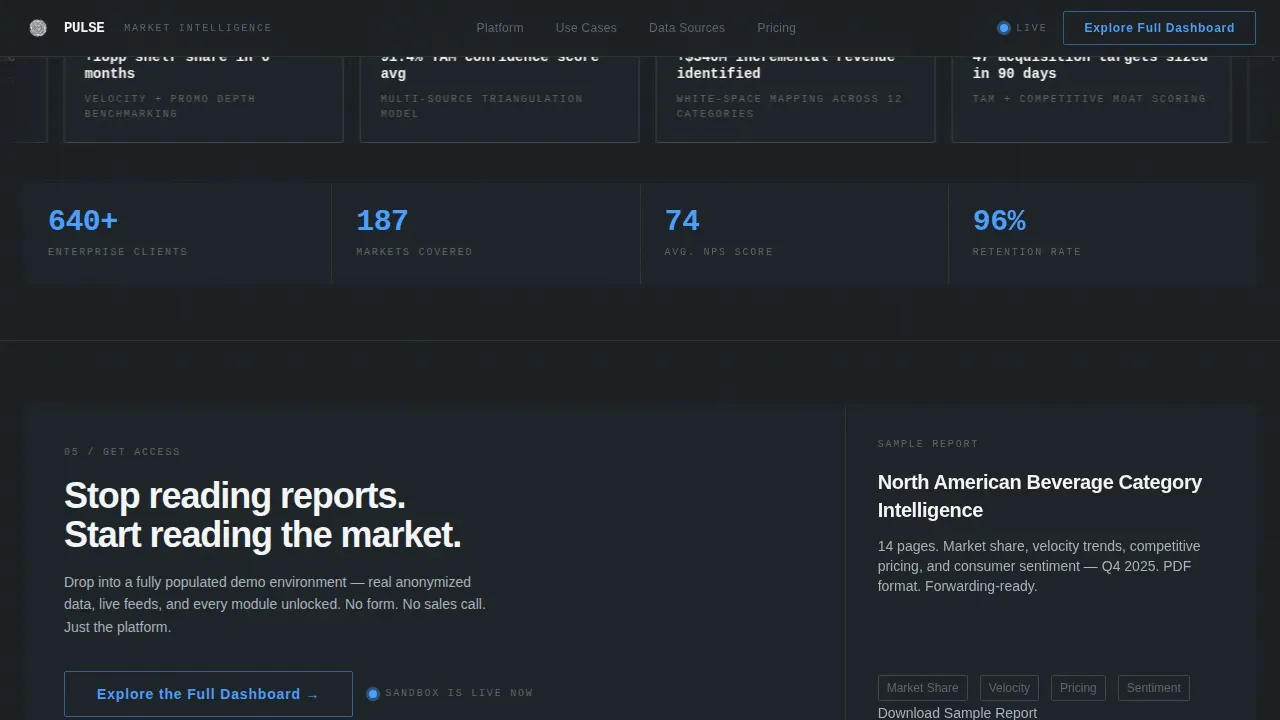 Data & Analytics Specialist Professional Website Template