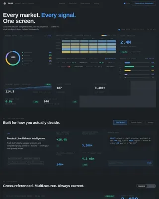 Data & Analytics Specialist Professional Website Template