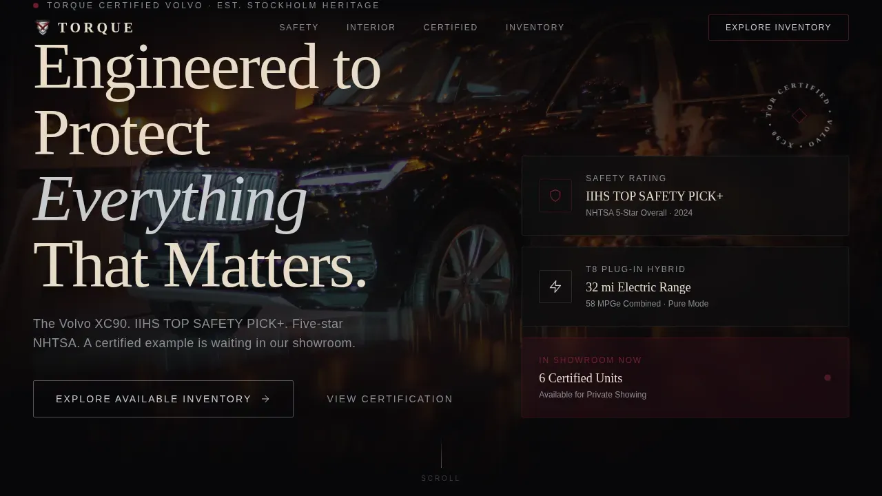 Volvo Professional Website Template