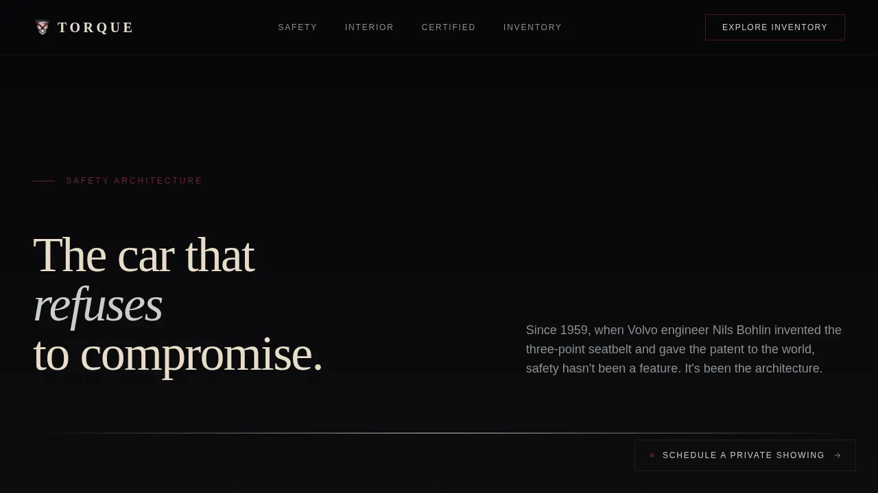 Volvo Professional Website Template