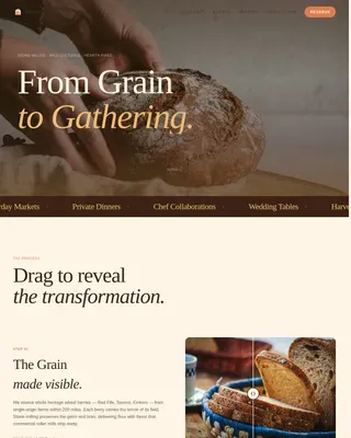 Organic Food & Dining Professional Website Template
