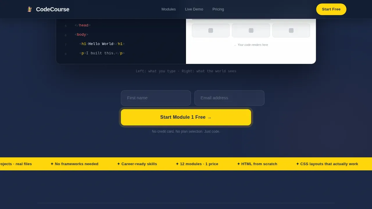 Online Skill Courses Careers Website Template