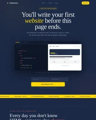 Online Skill Courses Careers Website Template