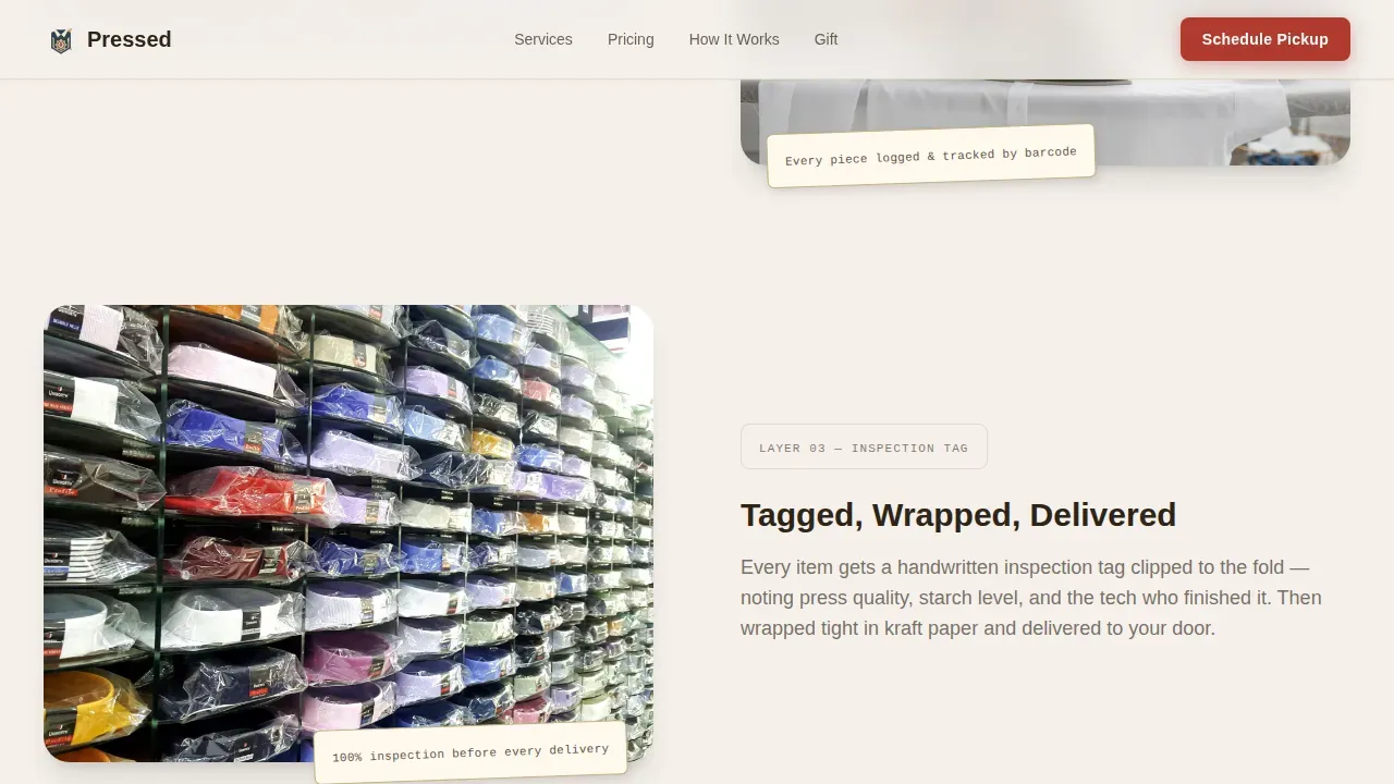 Veteran-Owned Business Booking Website Template