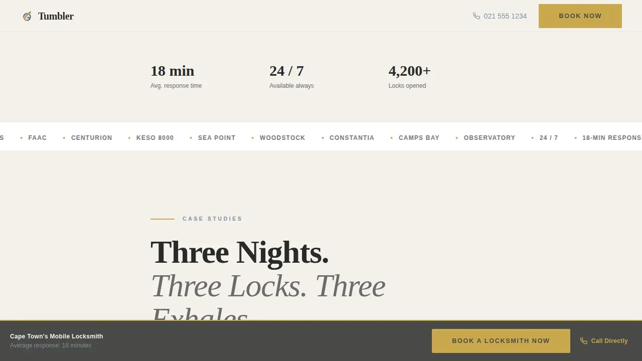 Trusted Emergency Locksmith | Free Website Template | Rocket