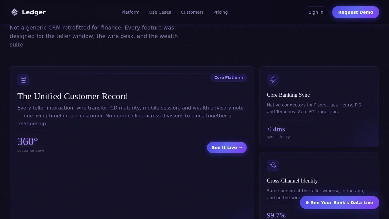 Banking Vertical SaaS Professional Website Template