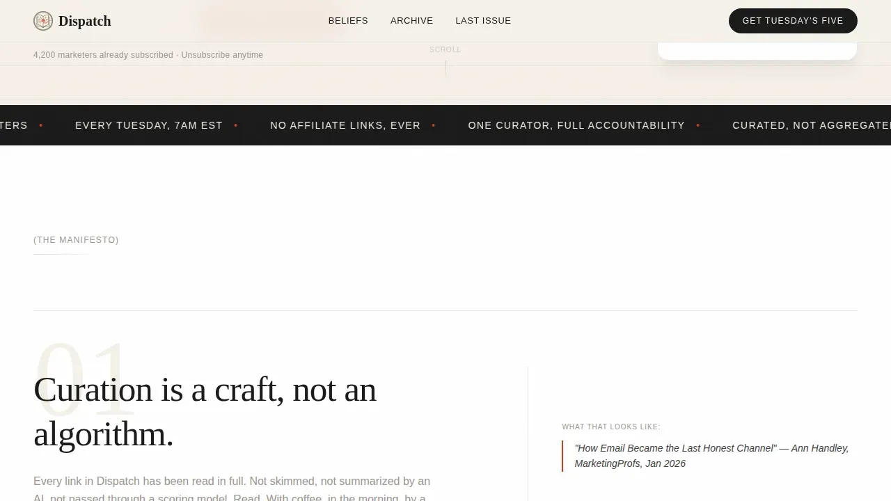 Email Marketing Newsletter Blog Website Template