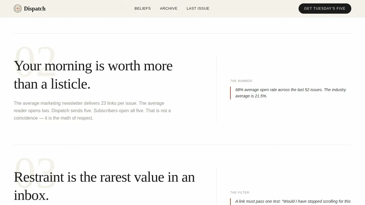 Email Marketing Newsletter Blog Website Template