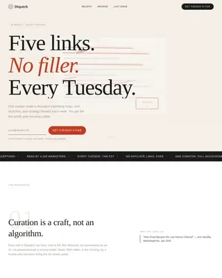 Email Marketing Newsletter Blog Website Template