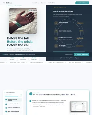 Geriatrics Medicine Booking Website Template