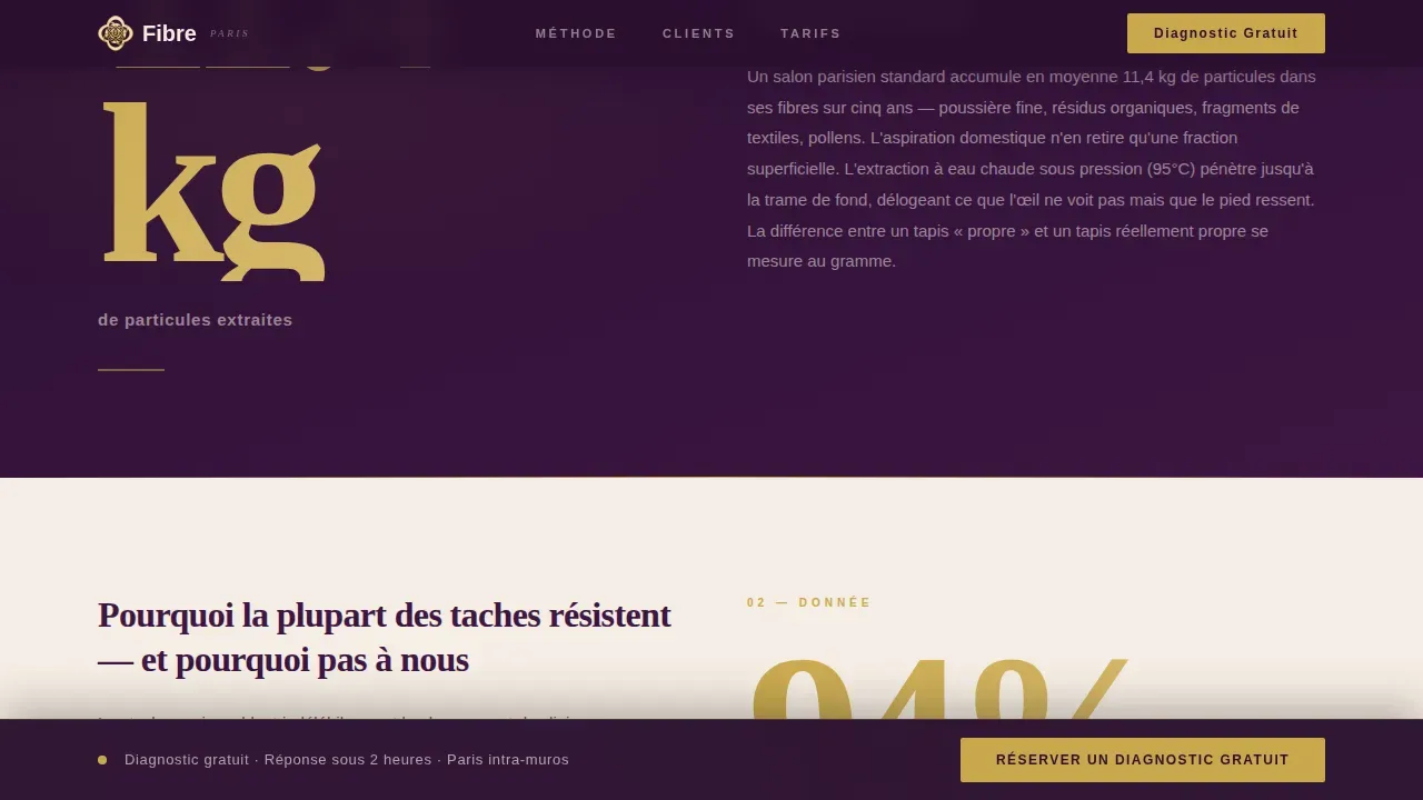 Paris Local Booking Website Template