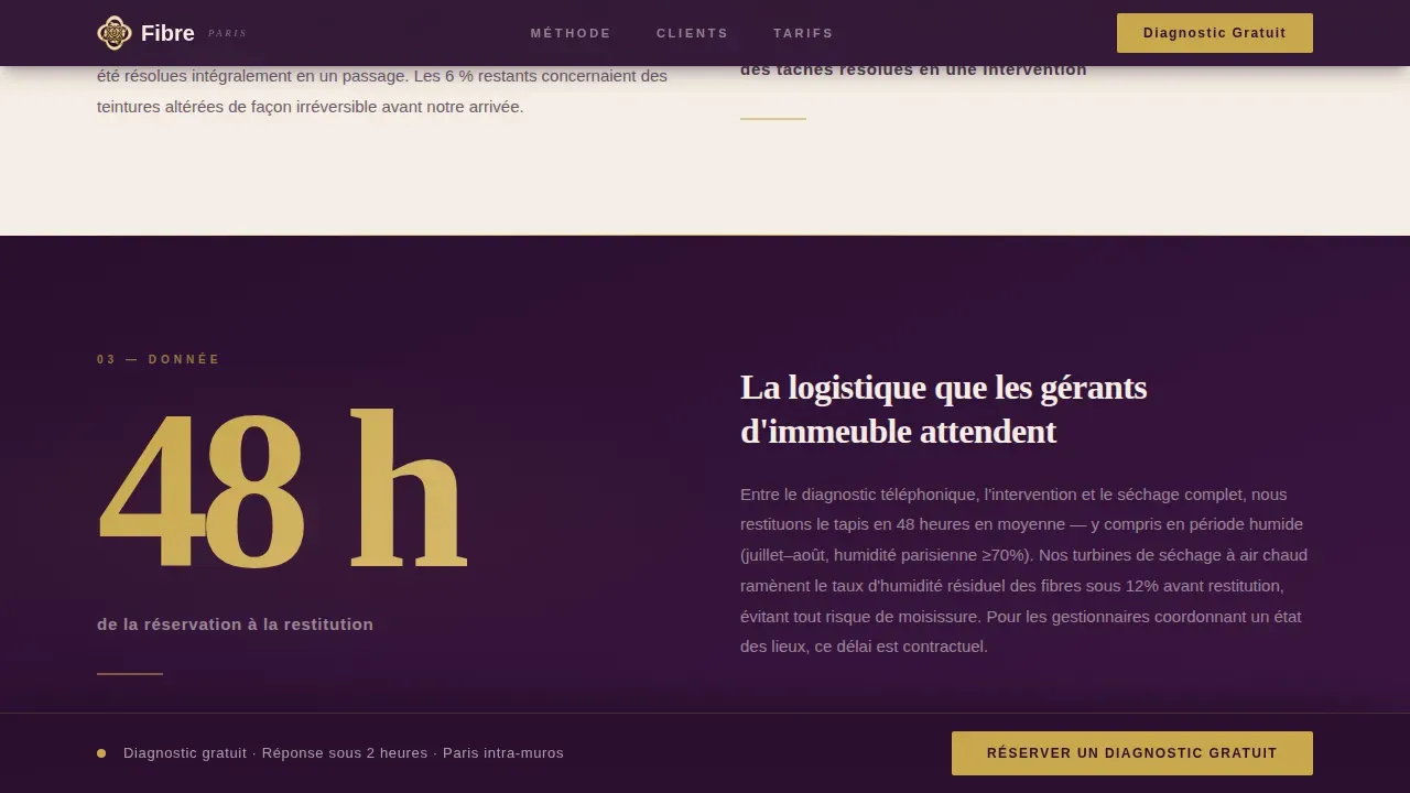 Paris Local Booking Website Template