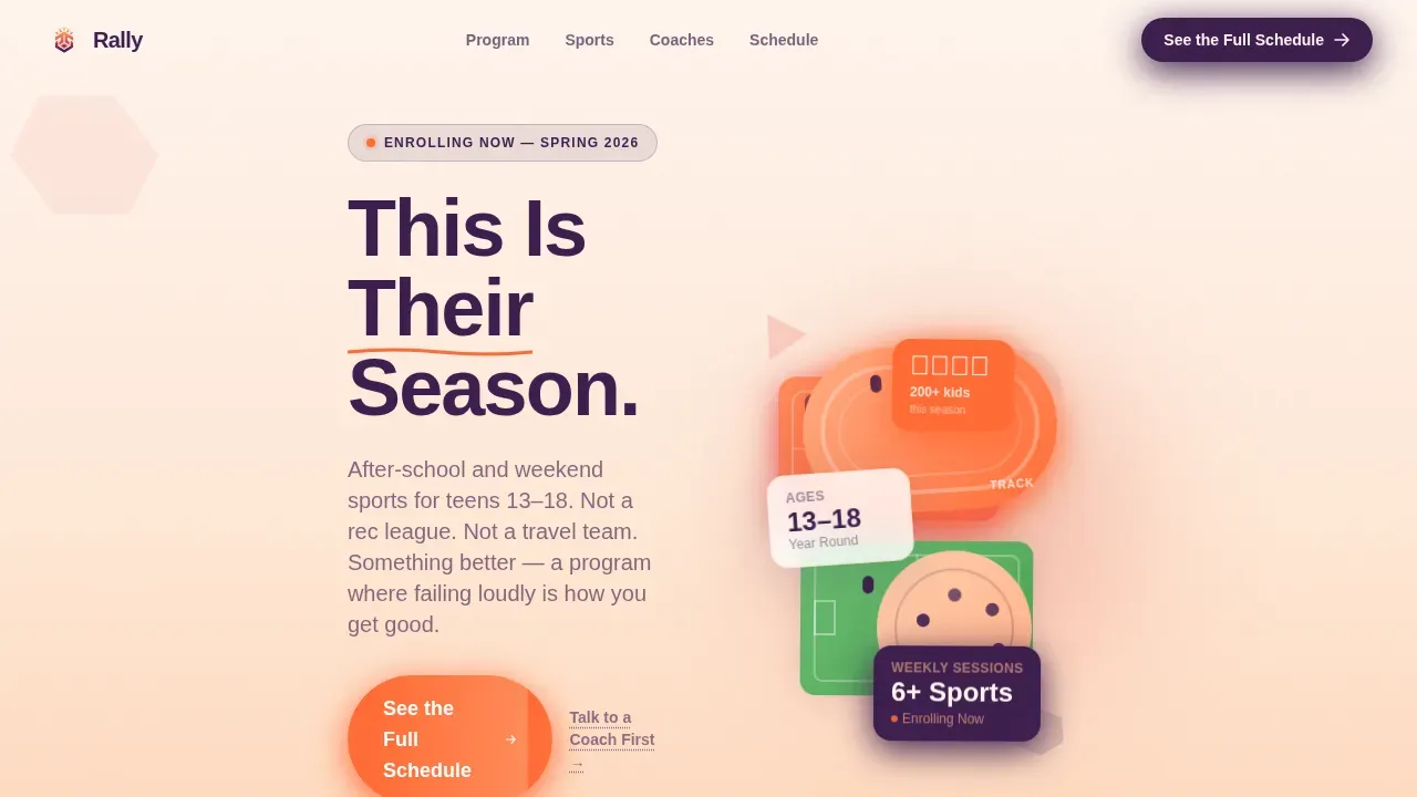 Teen (13-18) Products & Professional Website Template