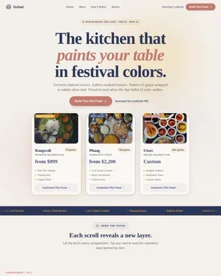 Holi Pricing Website Template