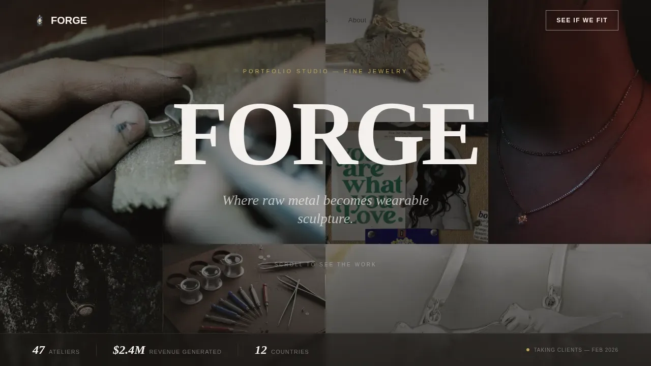 Jeweler Portfolio Portfolio Website Template