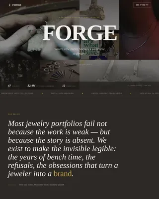 Jeweler Portfolio Portfolio Website Template