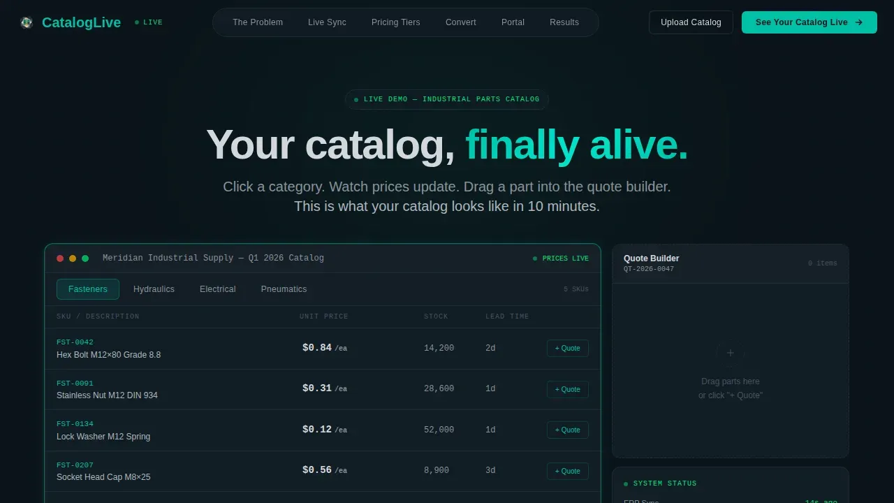 Manufacturing Digital Presence Directory Website Template