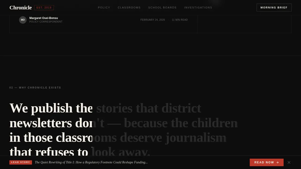 Education Blog & Media Education Website Template