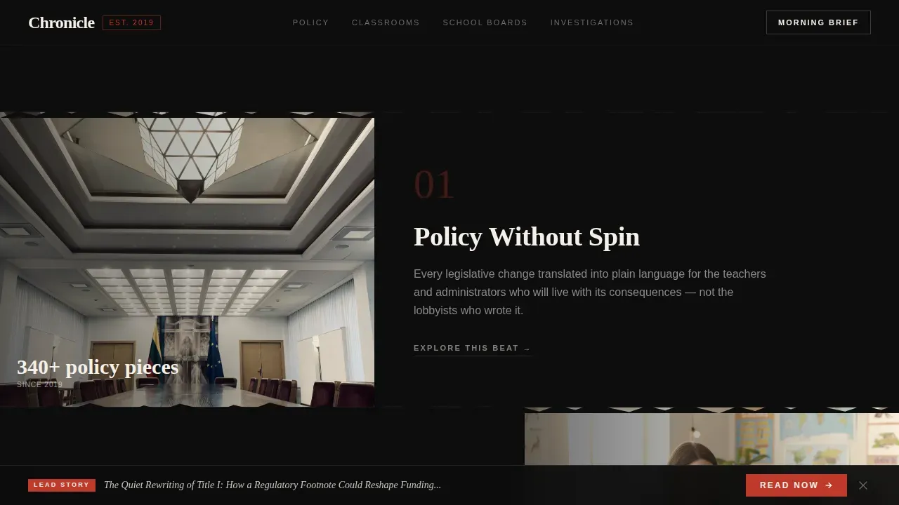 Education Blog & Media Education Website Template