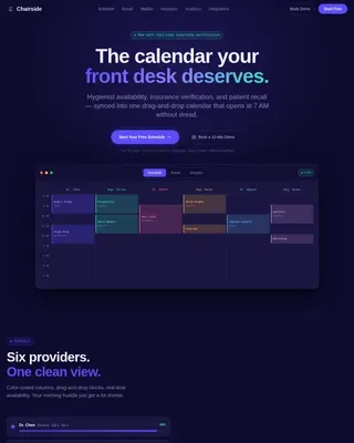Dental Software & SaaS Booking Website Template