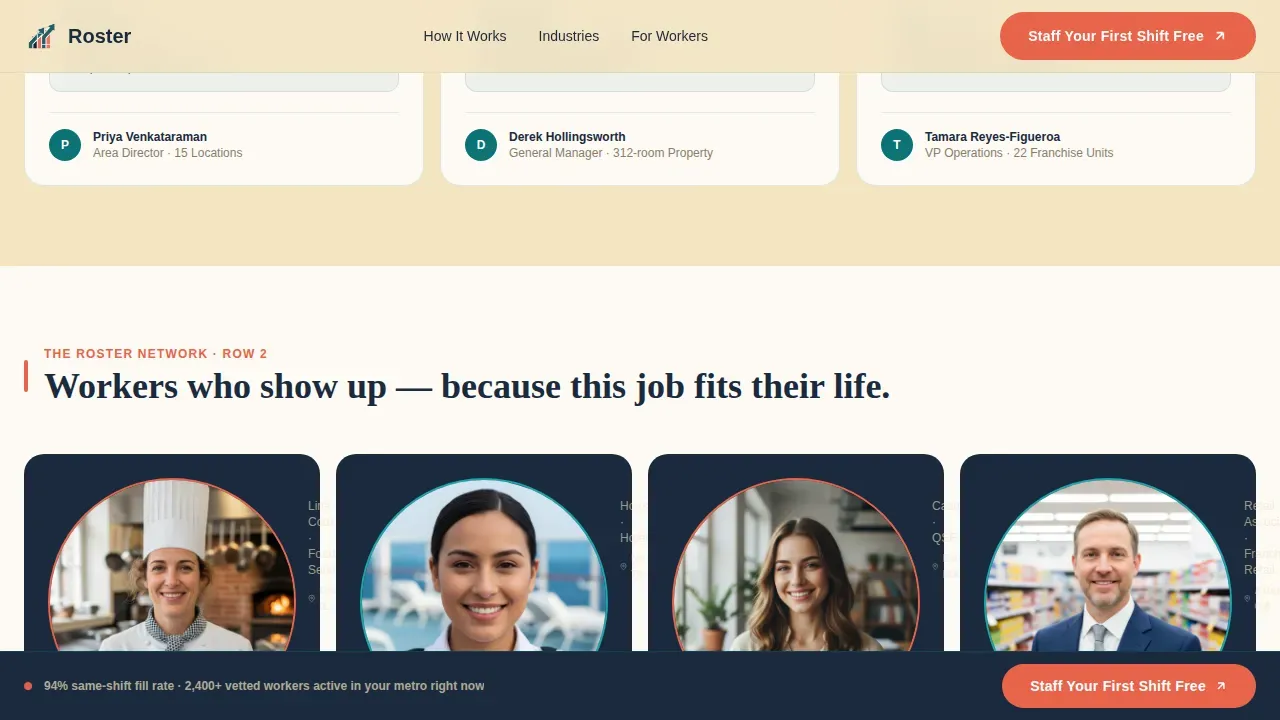 Franchise Temp Staffing | Free Website Template | Rocket