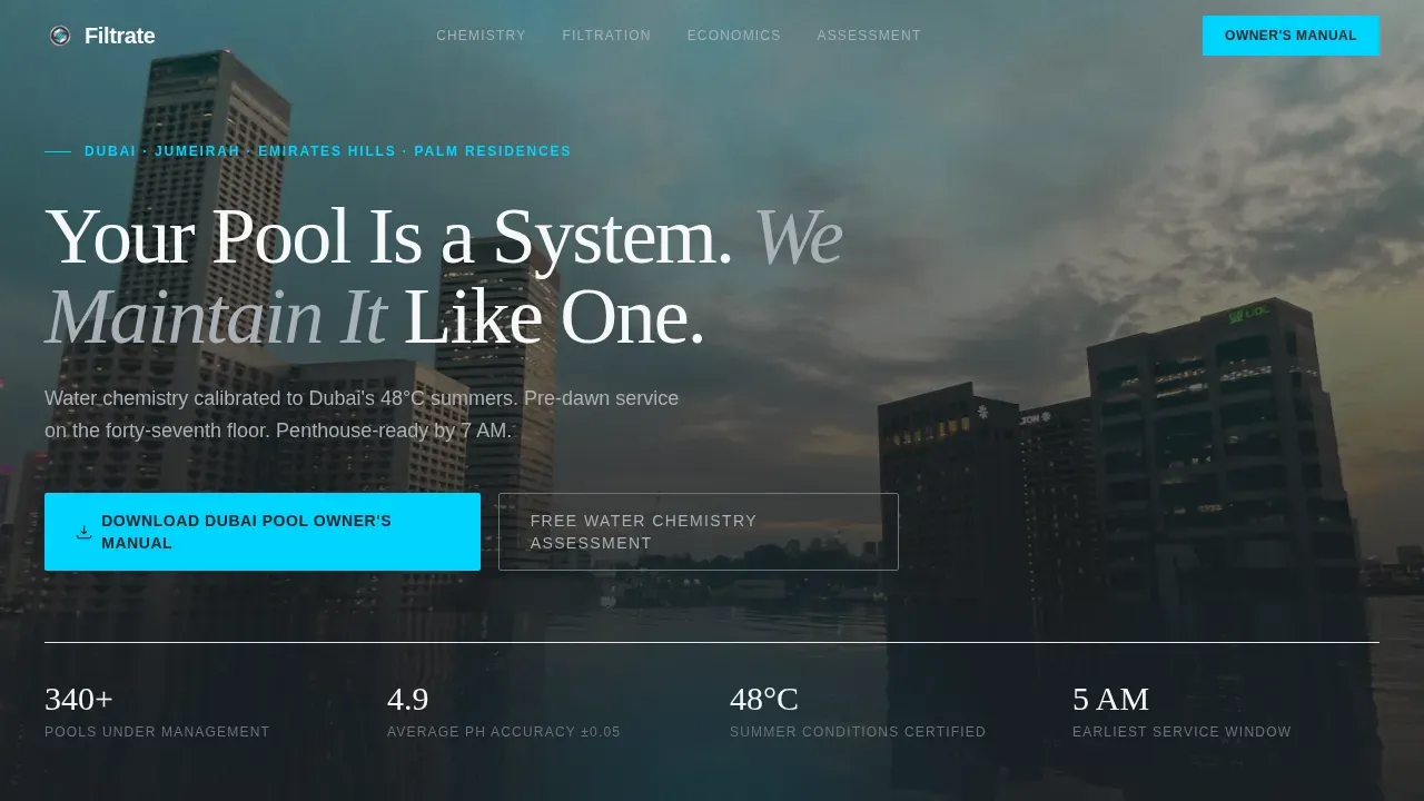 Reliable Pool Service | Free Website Template | Rocket