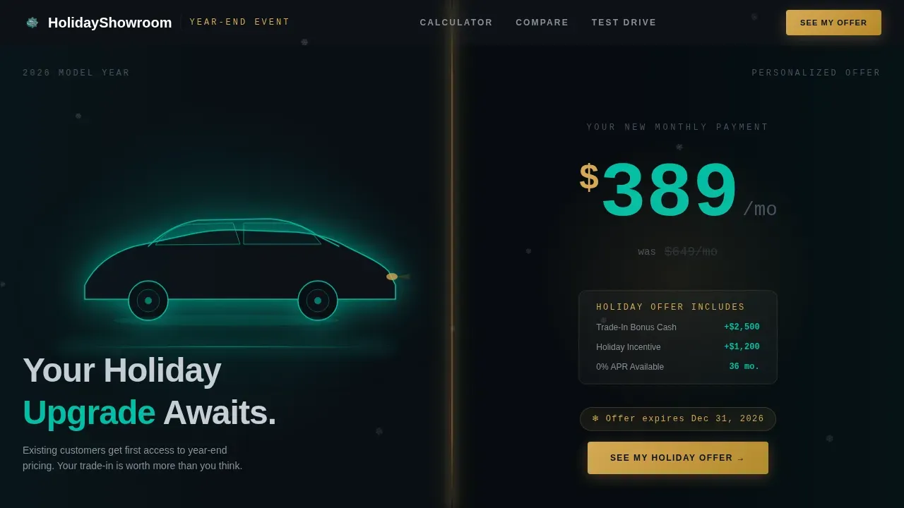 Auto Dealer Email Marketing Booking Website Template