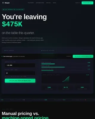 AI for SaaS B2B Pricing Website Template