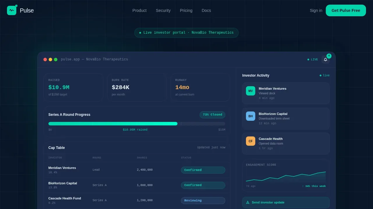HealthTech Startup Specialist Professional Website Template