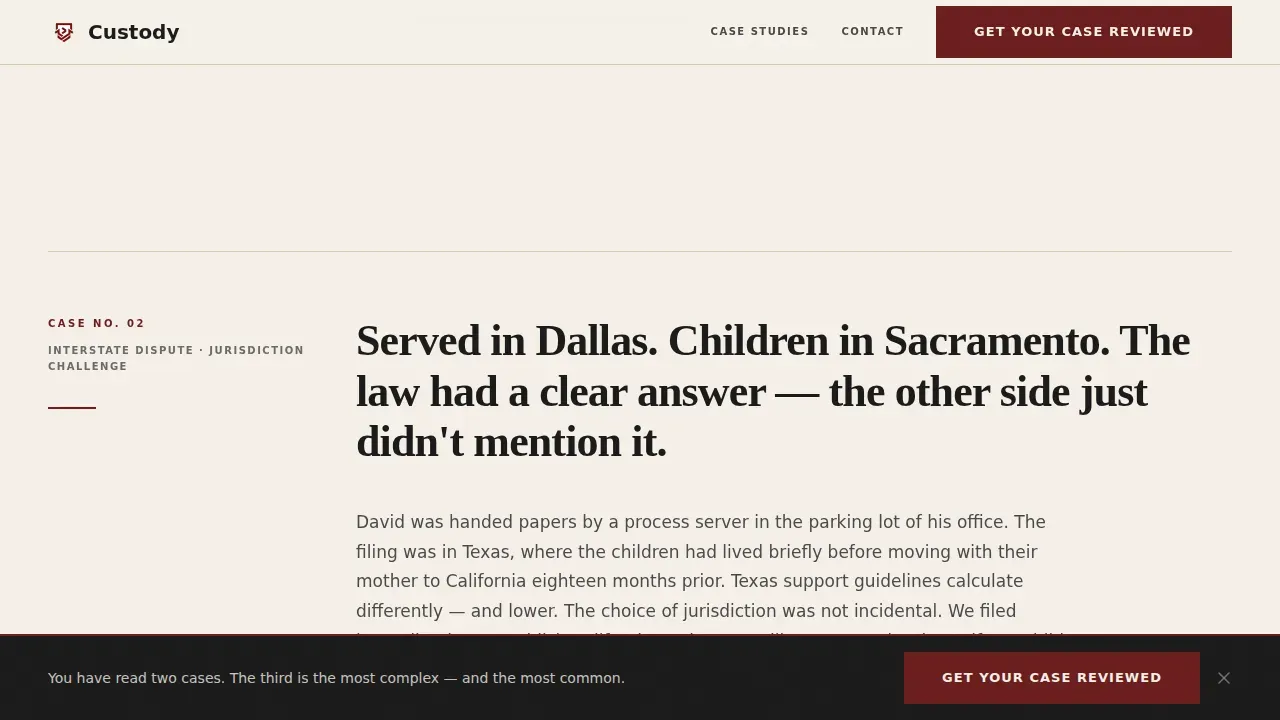 Results Family Lawyer Landing Page Template