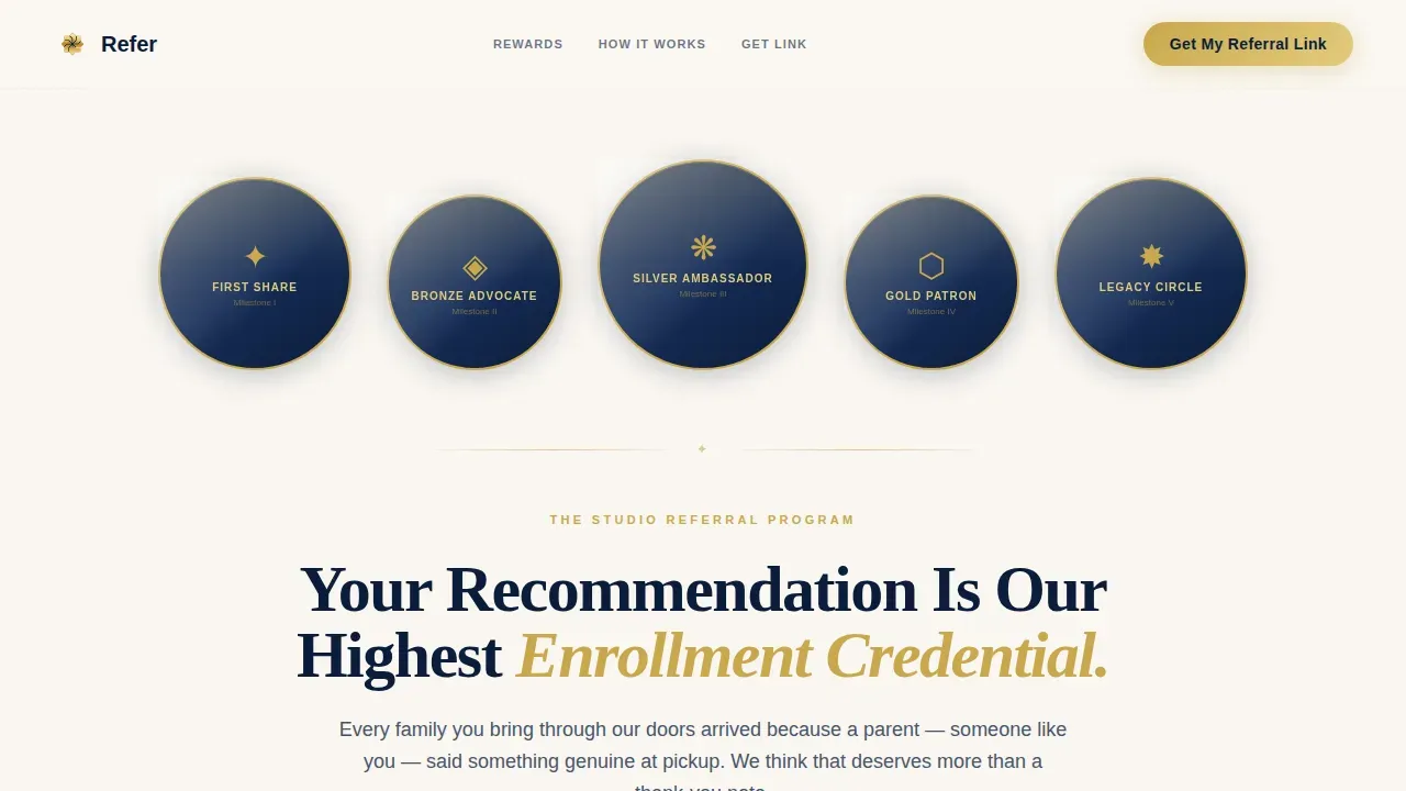 Art School Marketing FAQ Website Template